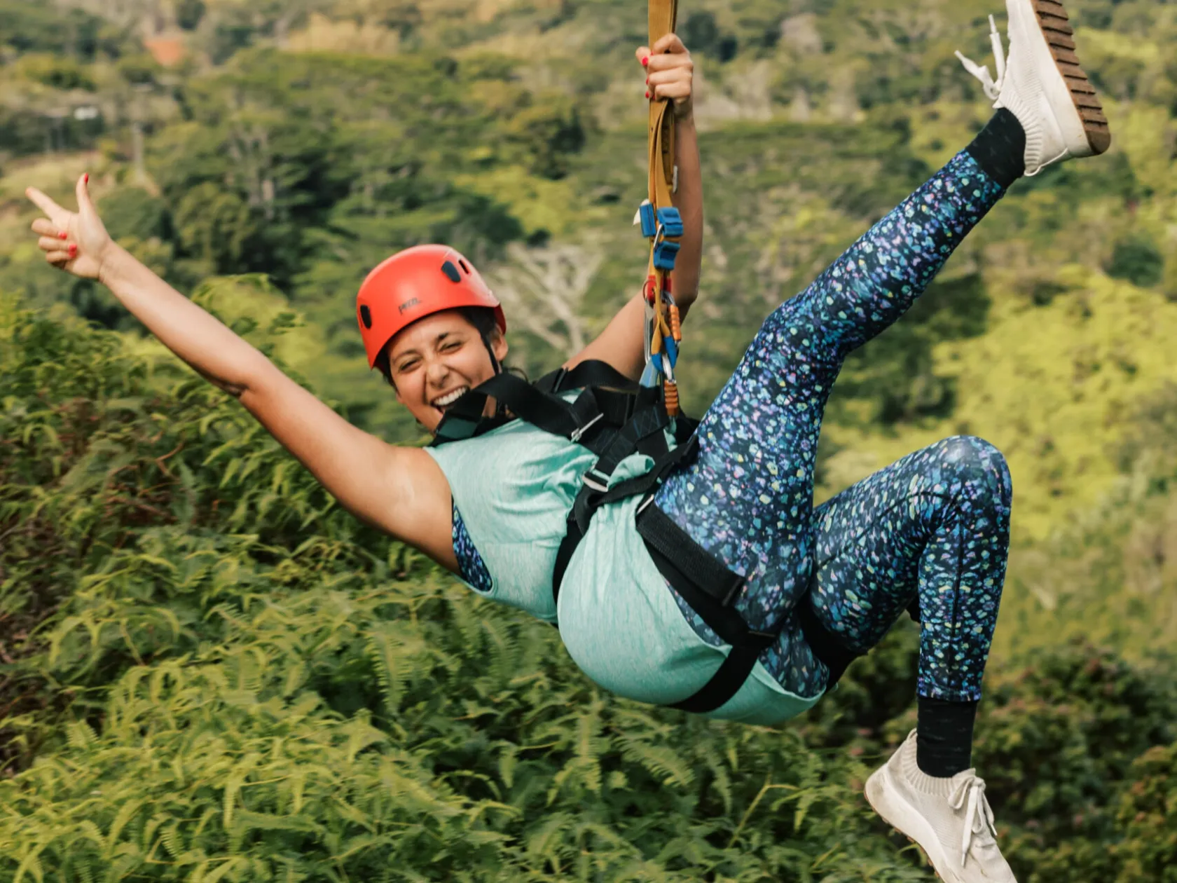 a man jumping in the air